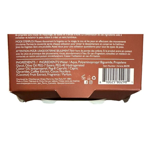 NEW Skip the Spa Coffee + Coconut Makeup Remover Cleansing Wipes 3 Pack - Picture 5 of 5